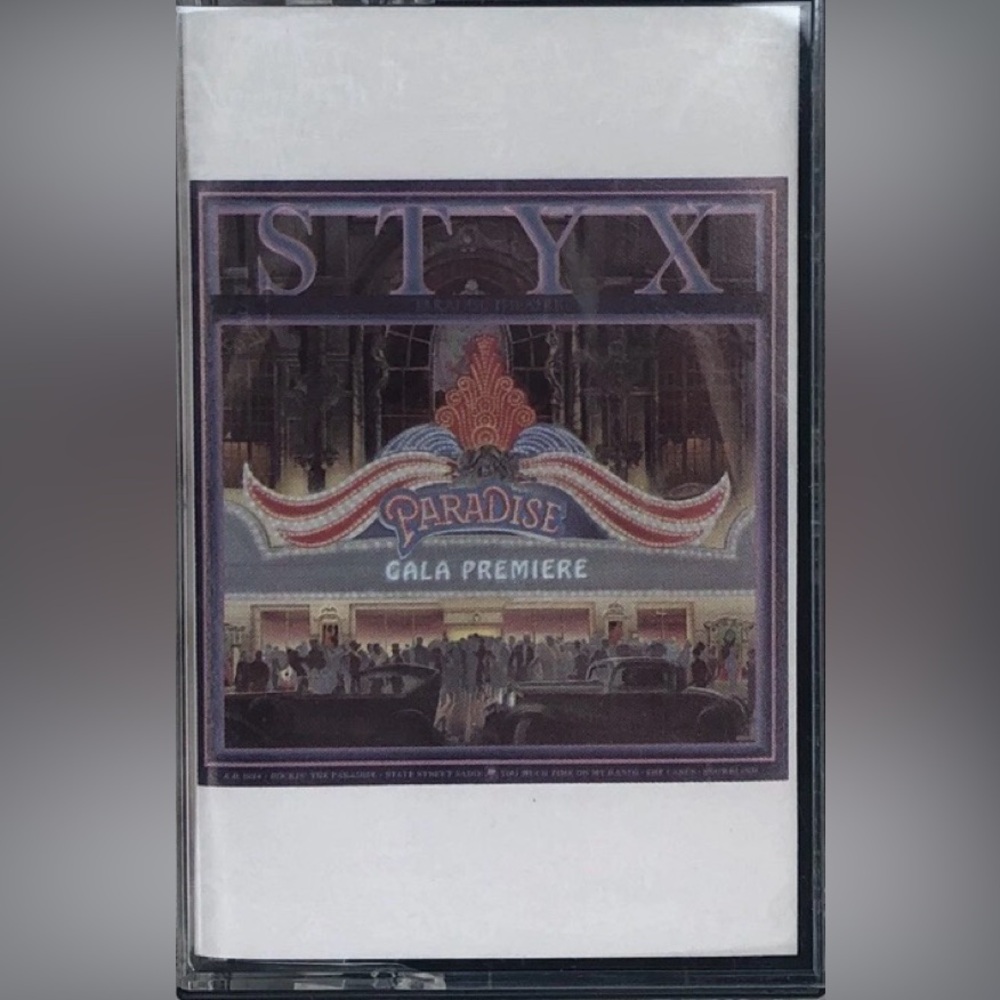 Vintage 80’s cassette tapes- STYX - Paradise Theater - Cassette Tape